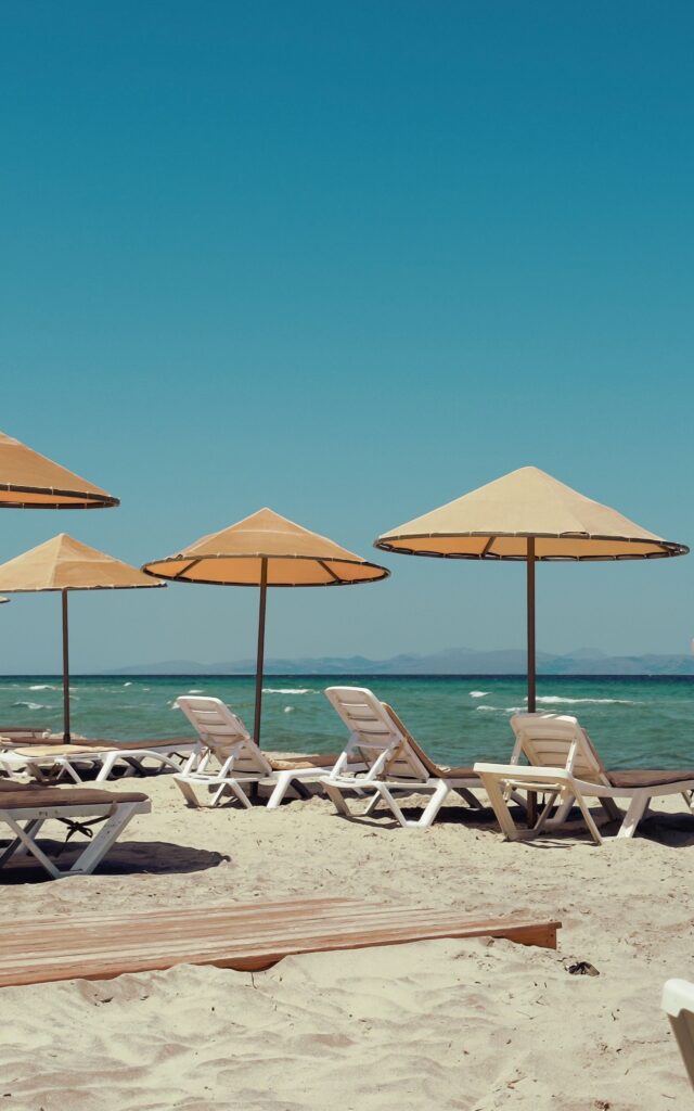 Greece in September beach