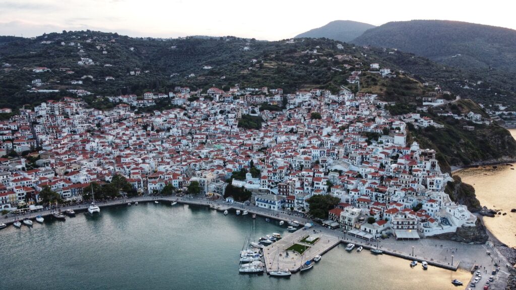 Coastal town and everyday life in Greece