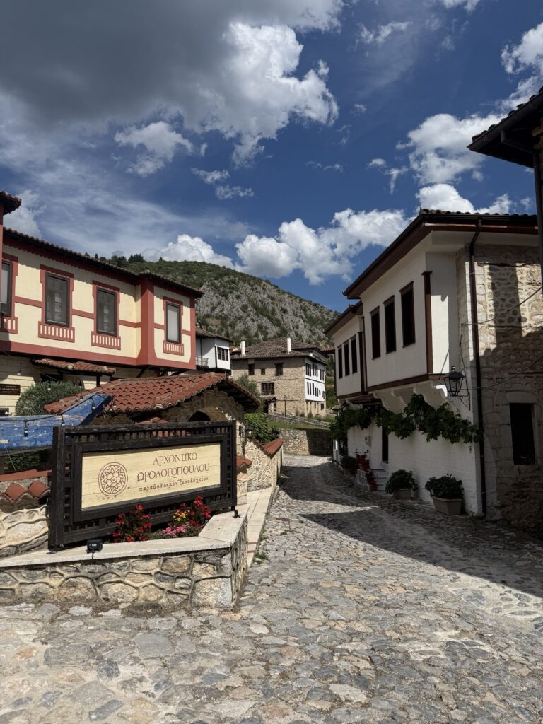 Traditional architecture in Kastoria on a Northern Greece road trip