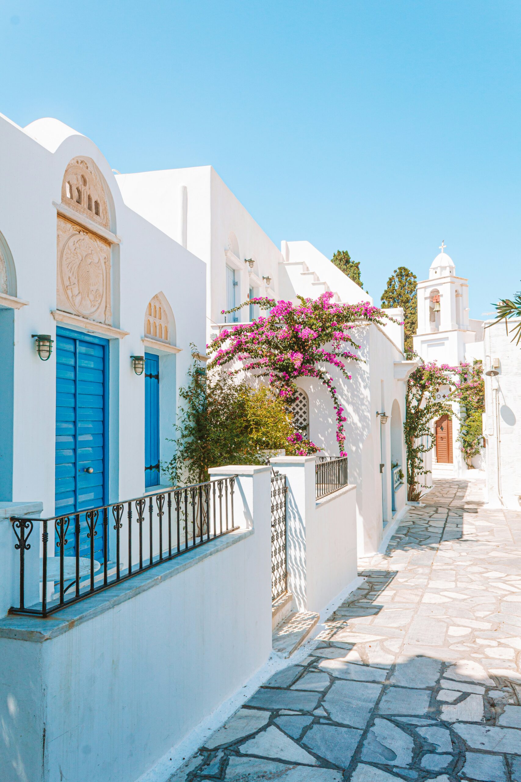 Greek village blue